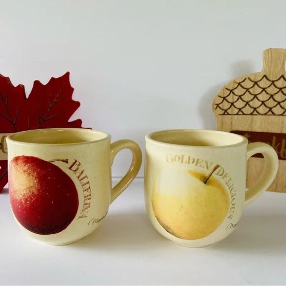 Vintage Hallmark Marjolein Bastin Cup Mug Apple Nature’s Sketchbook - Picture 1 of 5